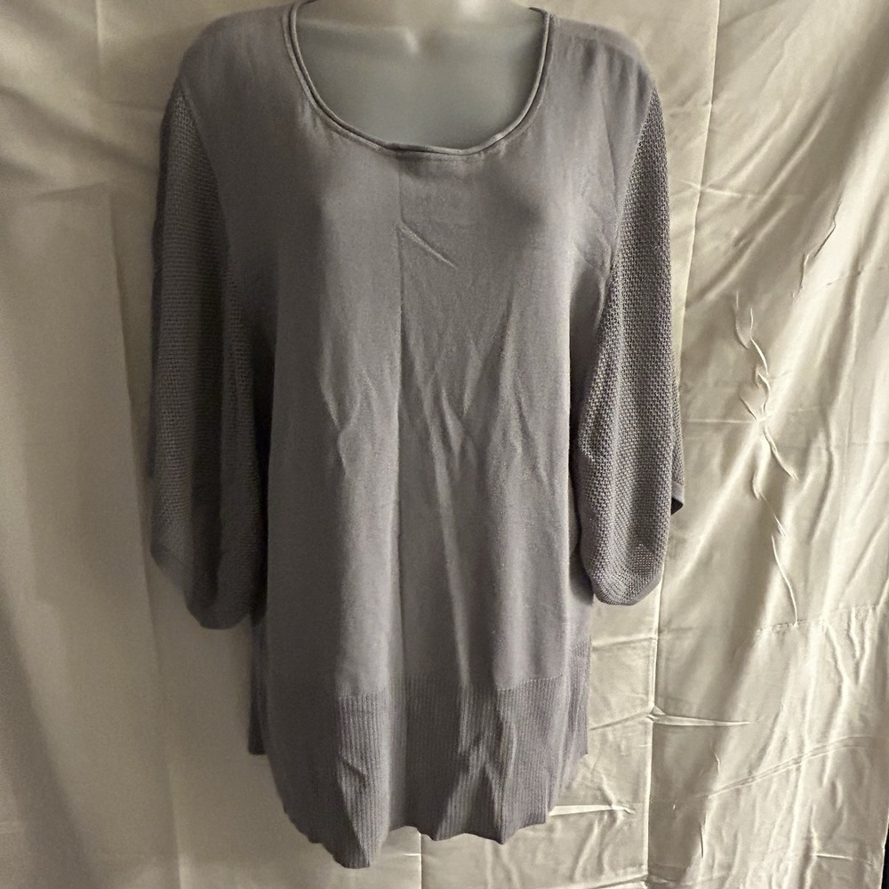 New XL Apt 9 Flare Air Sleeves Gray Top #1913*11